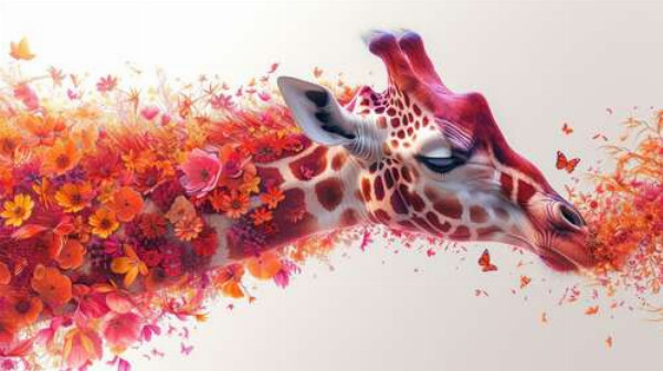 Цветочный жираф