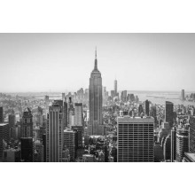 Чорно-біла панорама на Нью-Йорк