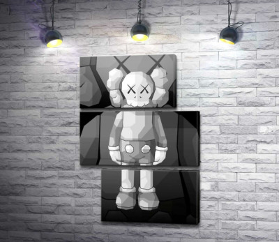 Модульна картина "Арт фігурка Kaws Companion"