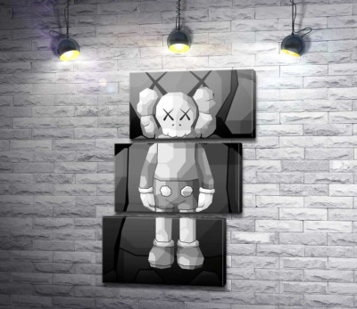 Модульна картина "Арт фігурка Kaws Companion"