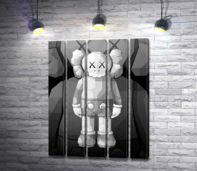Модульна картина "Арт фігурка Kaws Companion"