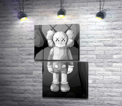Модульна картина "Арт фігурка Kaws Companion"