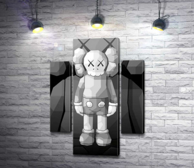 Модульная картина "Арт фигурка Kaws Companion"