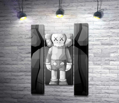Модульная картина "Арт фигурка Kaws Companion"