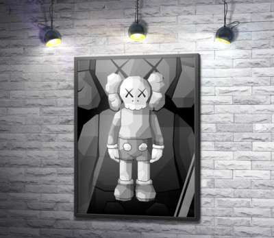 Постер "Арт фигурка Kaws Companion"