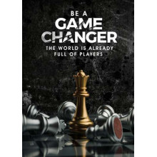 Мотивационный плакат с шахматами "Game Changer"