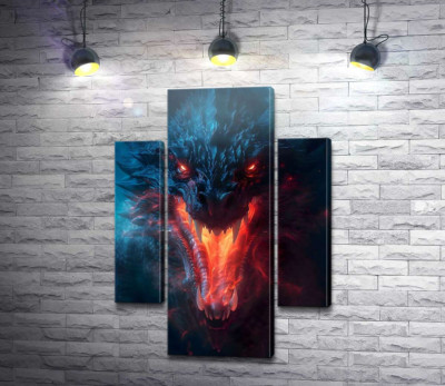 Монструозный огненный дракон
