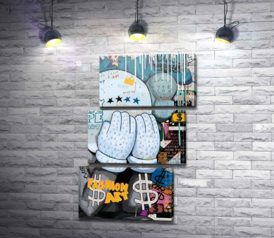 Хайп арт: плакат с Kaws 