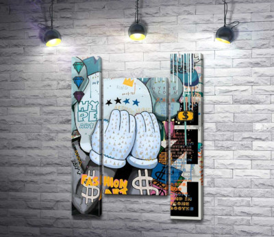 Хайп арт: плакат з Kaws 