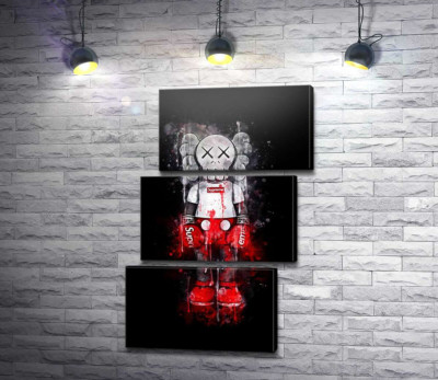 Kaws в стиле Supreme