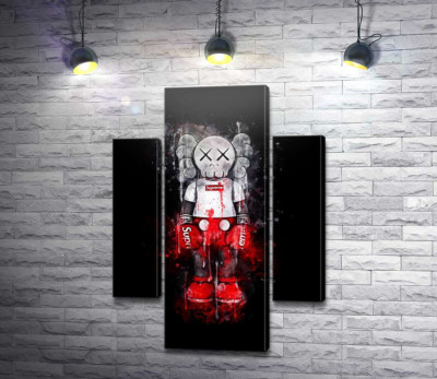 Kaws в стиле Supreme