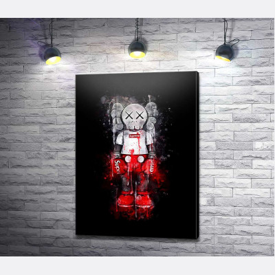 Kaws в стиле Supreme