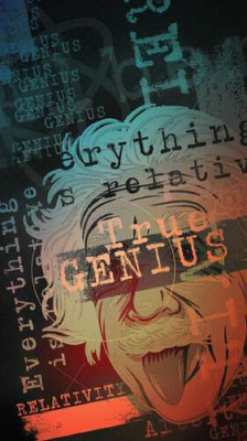 True Genius - арт плакат з Ейнштейном