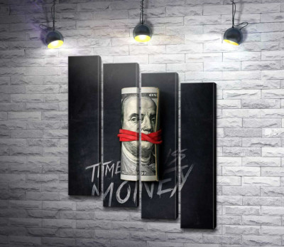 Модульна картина "Час - гроші. Time is money."