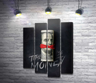 Модульна картина "Час - гроші. Time is money."