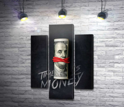 Модульная картина "Время - деньги. Time is money."