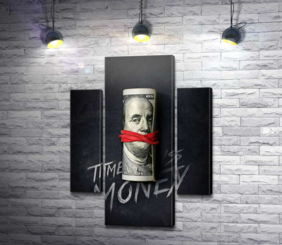 Модульная картина "Время - деньги. Time is money."