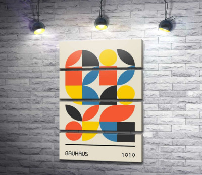 Модульная картина "Плакат Баухаус 1919"