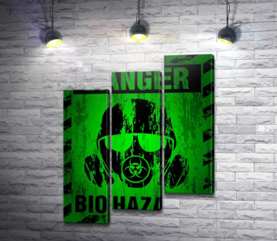 Модульна картина "Вивіска Biohazard"