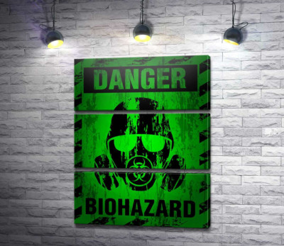 Модульна картина "Вивіска Biohazard"