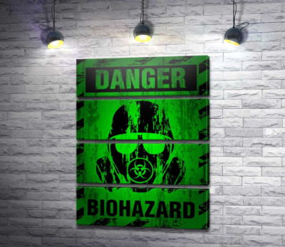 Модульна картина "Вивіска Biohazard"