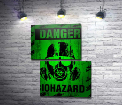 Вывеска Biohazard