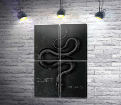 Quiet Moves - плакат із чорною змією