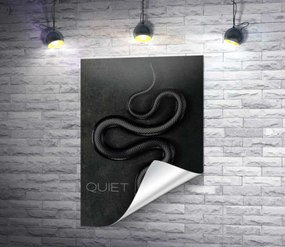 Quiet Moves - плакат із чорною змією