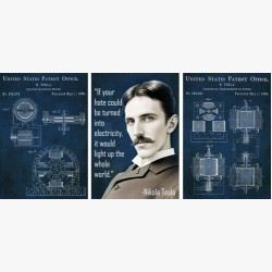 Тесла и чертежи