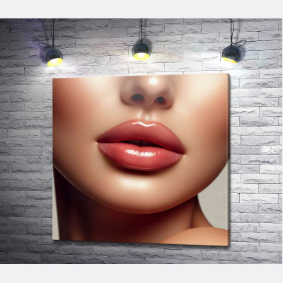 Соковиті жіночі губи