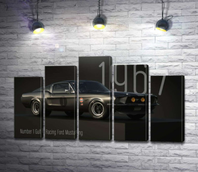 Модульная картина "Ford Mustang 1967"