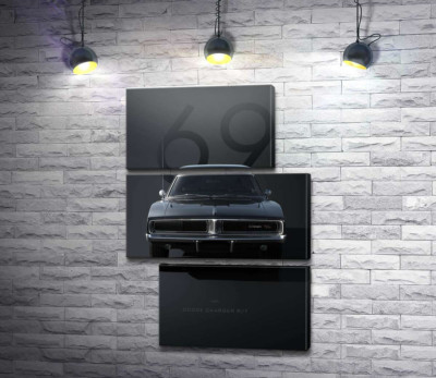 Модульная картина "Dodge Charger 1969"