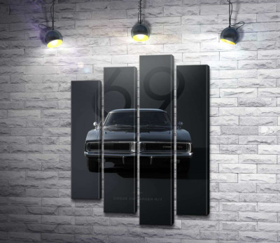 Модульная картина "Dodge Charger 1969"