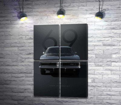 Модульная картина "Dodge Charger 1969"