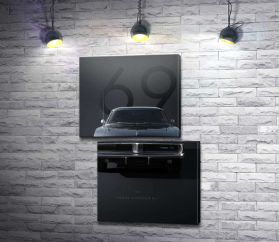 Модульная картина "Dodge Charger 1969"