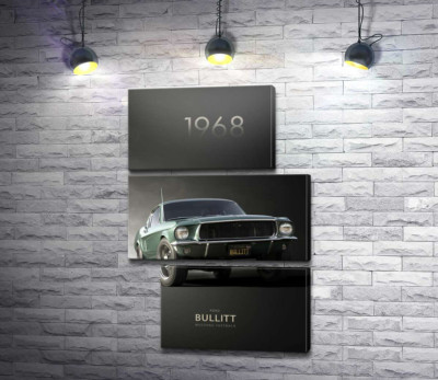 Модульная картина "Ford Bullit 1968"