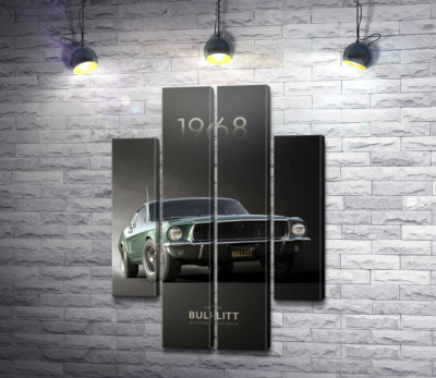 Модульна картина "Ford Bullit 1968"
