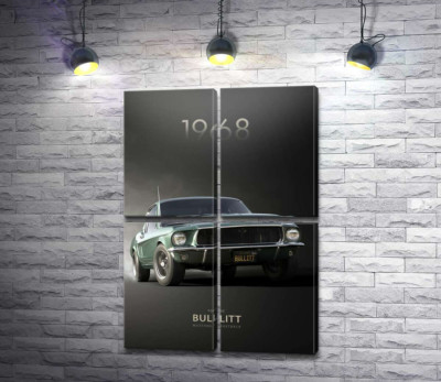 Модульная картина "Ford Bullit 1968"