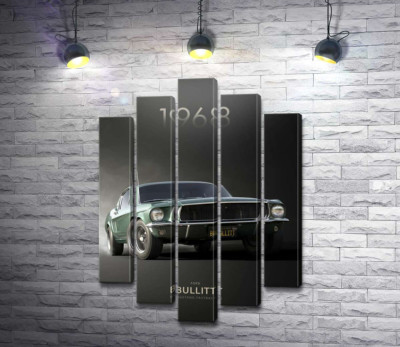 Модульная картина "Ford Bullit 1968"