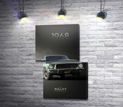 Модульная картина "Ford Bullit 1968"