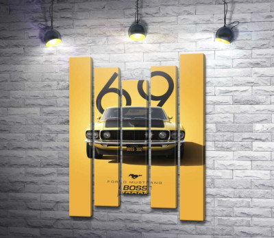 Модульна картина "Ford Mustang Boss 302"