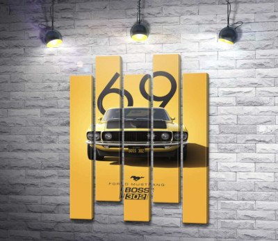 Модульна картина "Ford Mustang Boss 302"