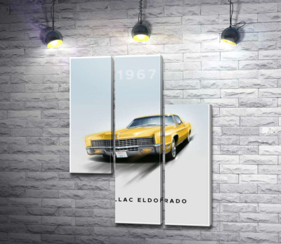 Модульная картина "Cadillac Eldorado 1967"