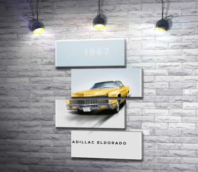 Модульна картина "Cadillac Eldorado 1967"