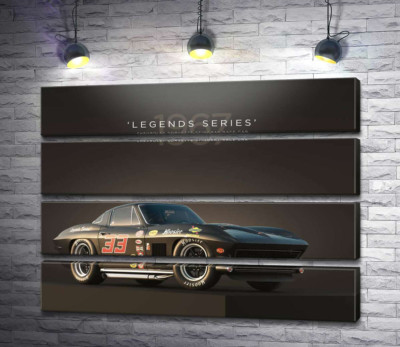 Модульна картина "Chevrolet Corvette 1967 Race"