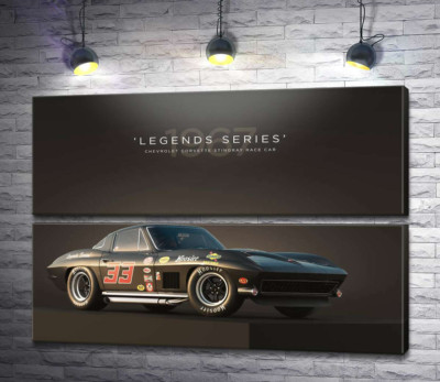 Модульна картина "Chevrolet Corvette 1967 Race"