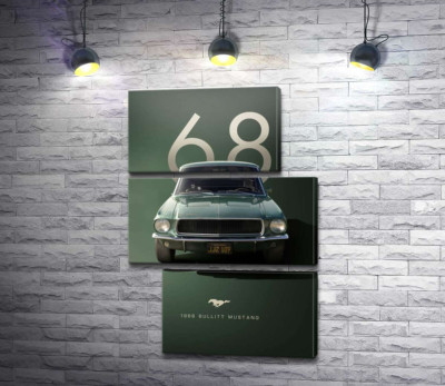 Модульна картина "Ford Bullit Mustang 1968 року"