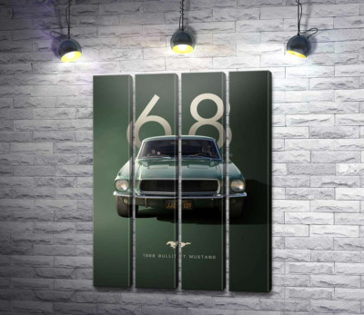 Модульна картина "Ford Bullit Mustang 1968 року"
