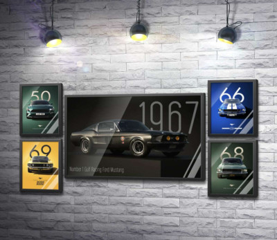 Постер "Разные серии Ford Mustang"
