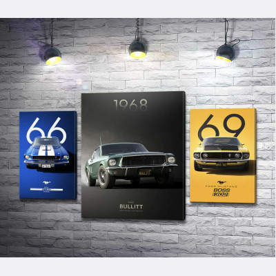Три Ford Mustang